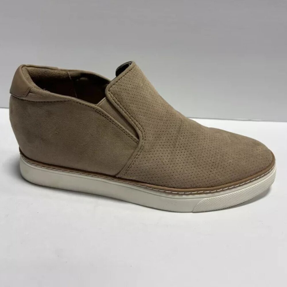 Dr. Scholl’s Women’s If Only Wedge Sneakers Taupe, Size 8.5 M